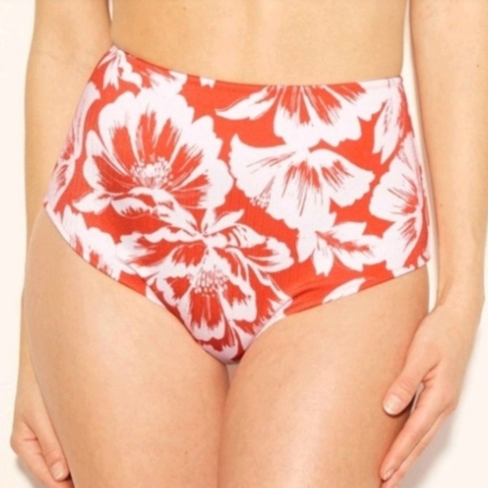 2/$20 * Tropical Print High Rise Swim Bottom*Sz S*